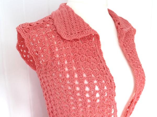 Häkelanleitung kurzärmeliger Cardigan "Anita", Gr. M